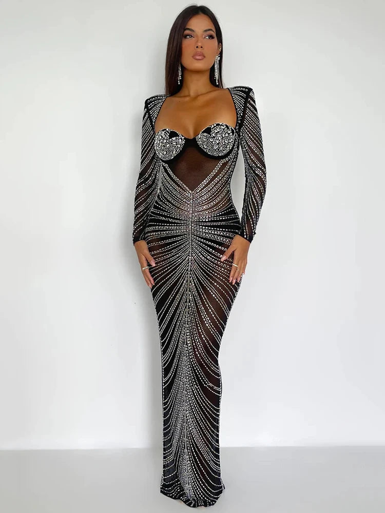 Vestido Longo Brilho Intenso Starlight