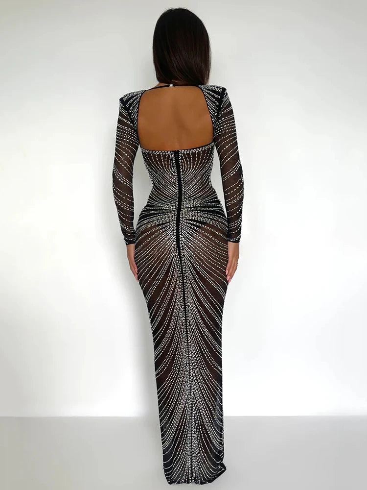 Vestido Longo Brilho Intenso Starlight