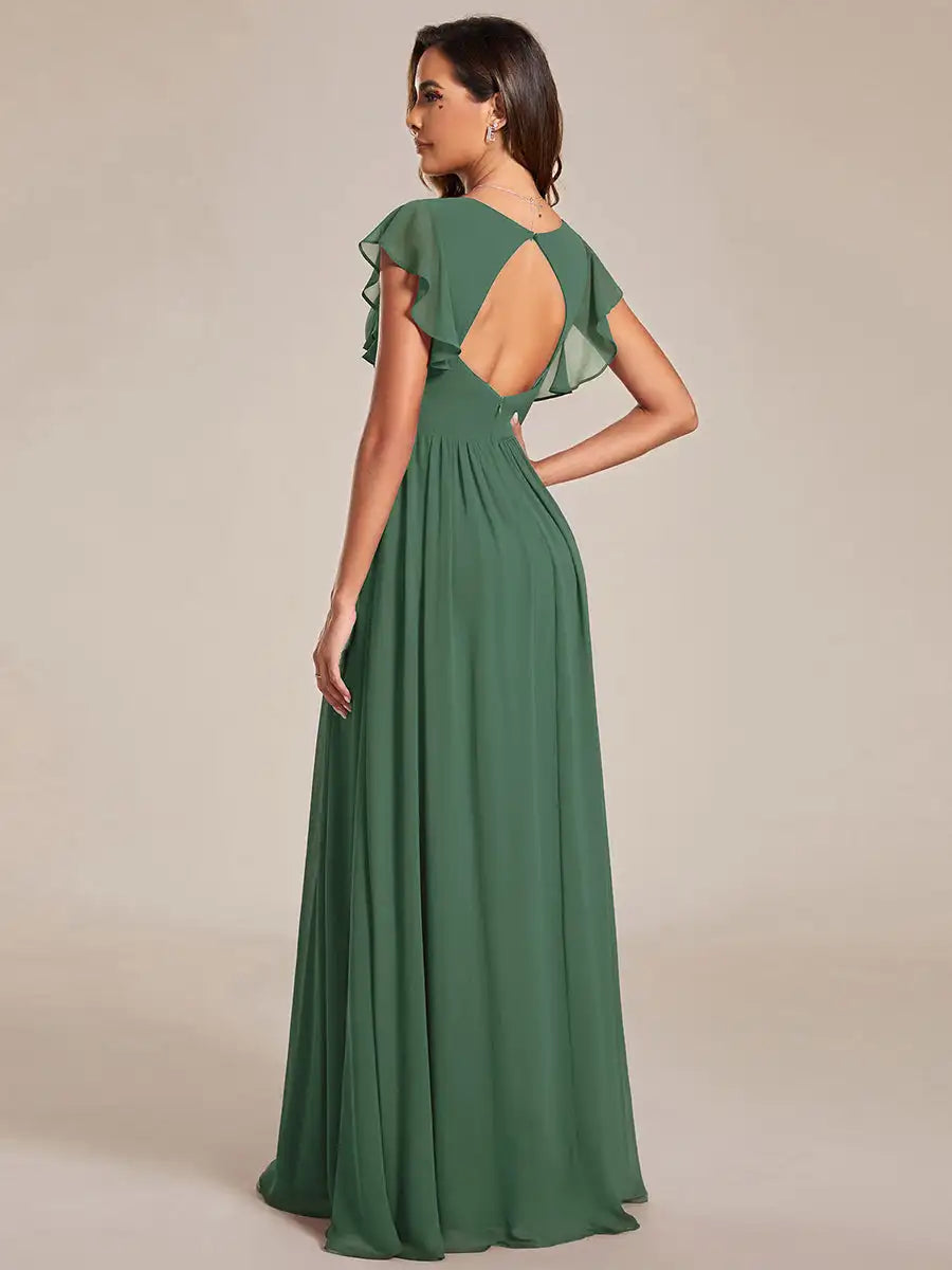 Vestido Longo Crisálida Babados