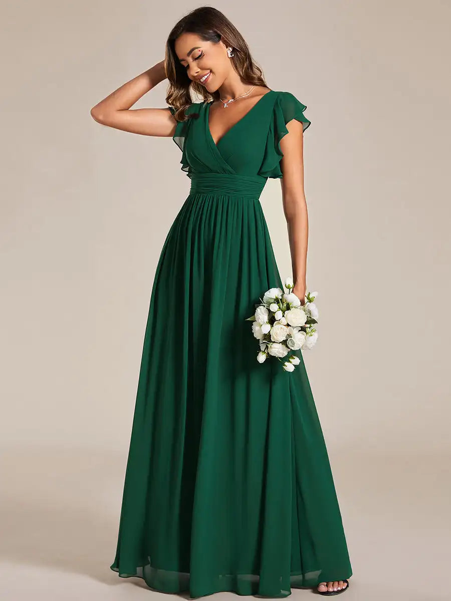 Vestido Longo Crisálida Babados