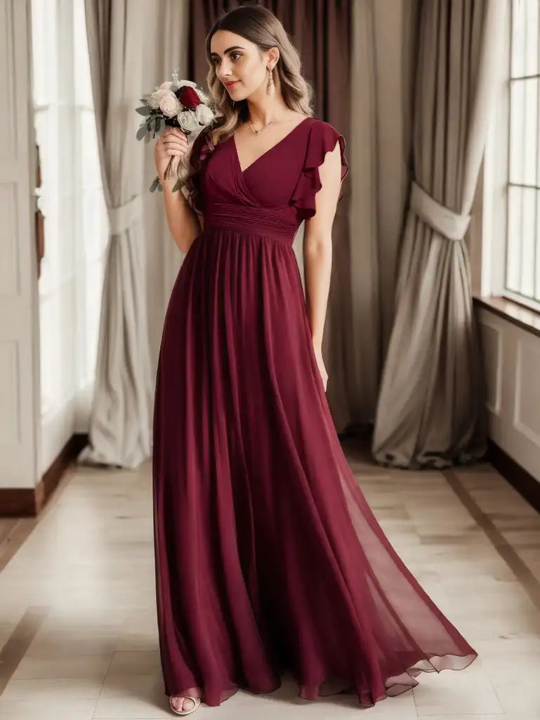 Vestido Longo Crisálida Babados