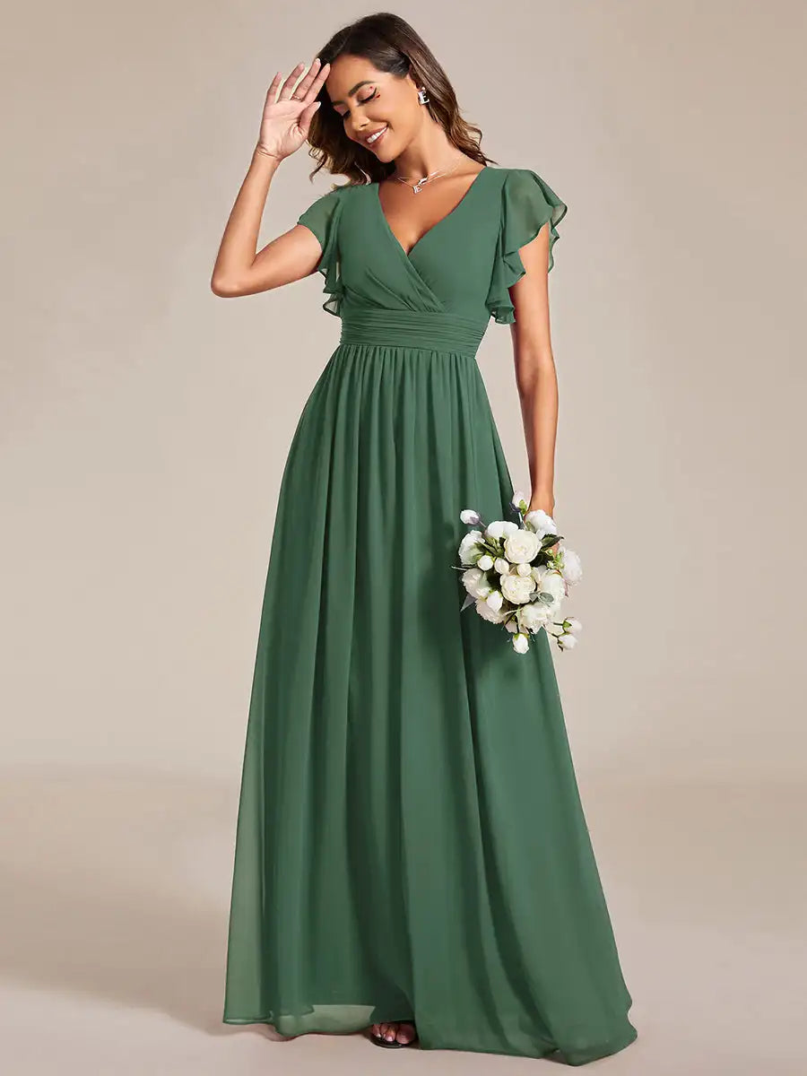 Vestido Longo Crisálida Babados