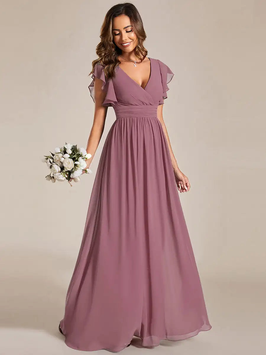 Vestido Longo Crisálida Babados