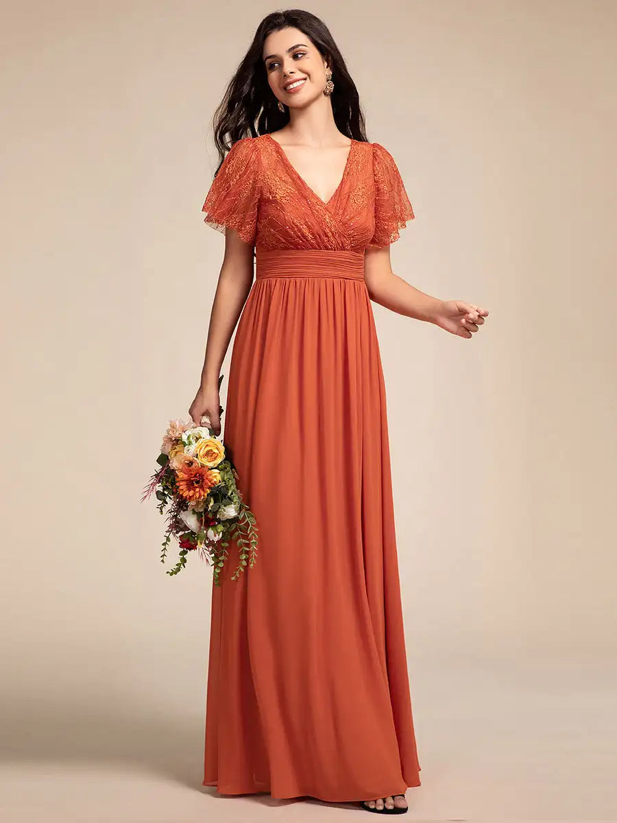 Vestido Longo Iandara Bordado com Glitter