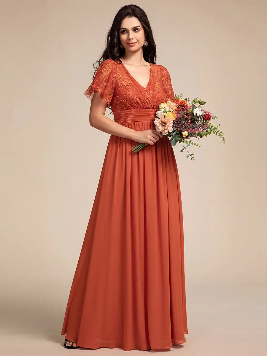 Vestido Longo Iandara Bordado com Glitter