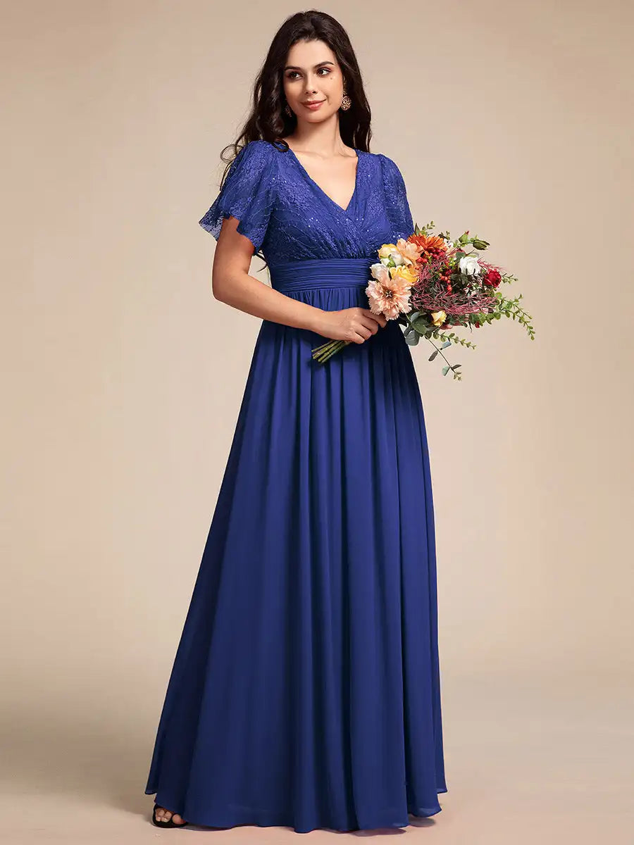 Vestido Longo Iandara Bordado com Glitter