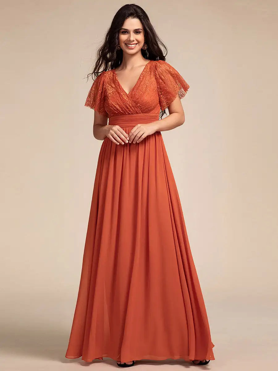 Vestido Longo Iandara Bordado com Glitter