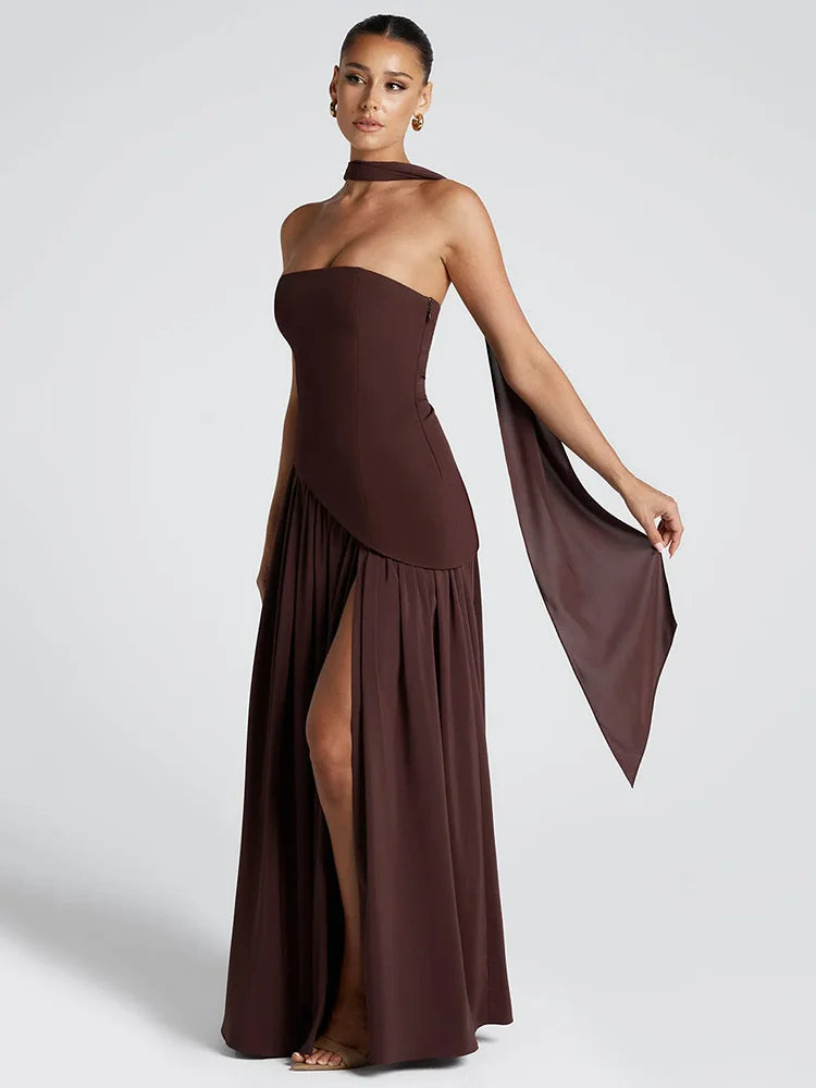 Vestido Longo Magnética Decote Ousado