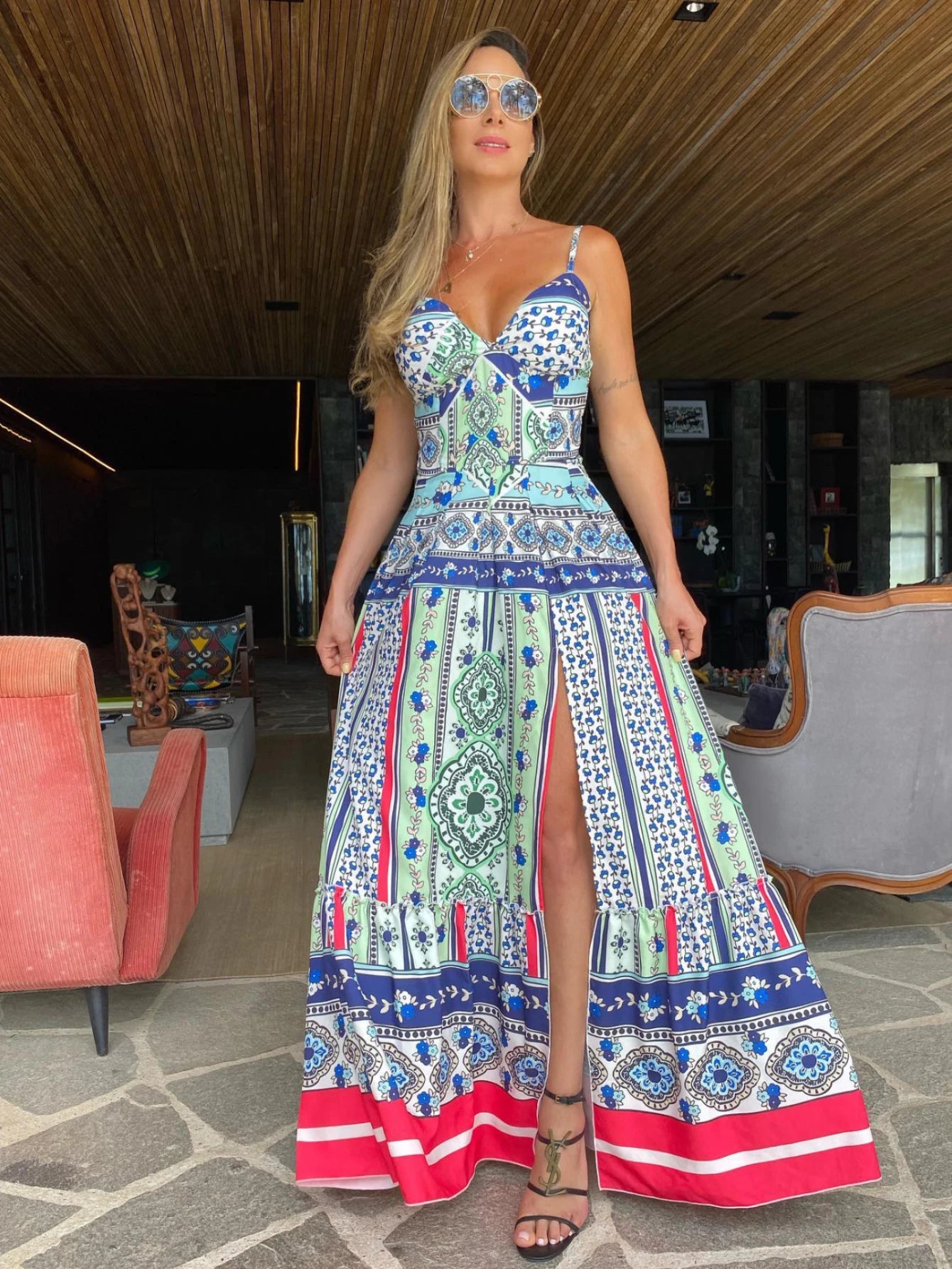 Vestido Longo Padrão Português