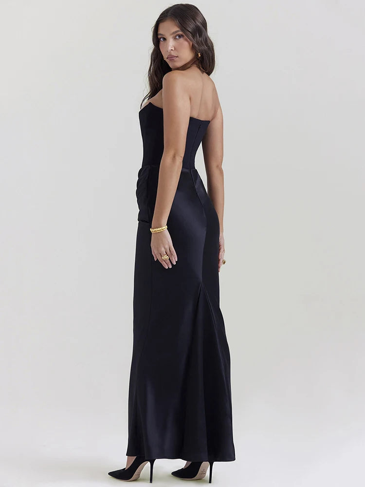 Vestido Longo Tomara que Caia Noir Sublime