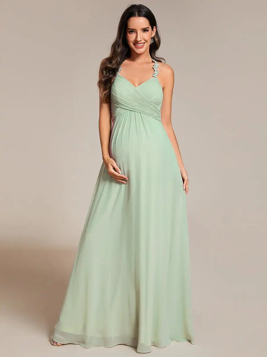 Vestido Longo Valquiria Alça Cruzada