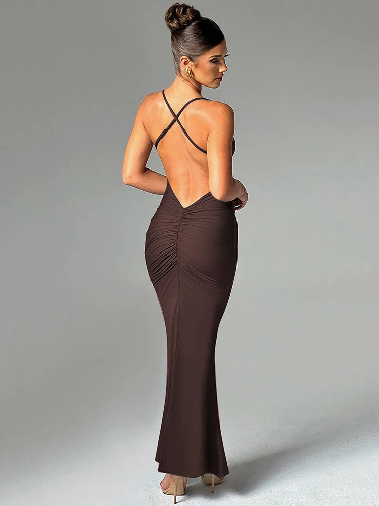 Vestido Longo Verão Spaghetti Chic