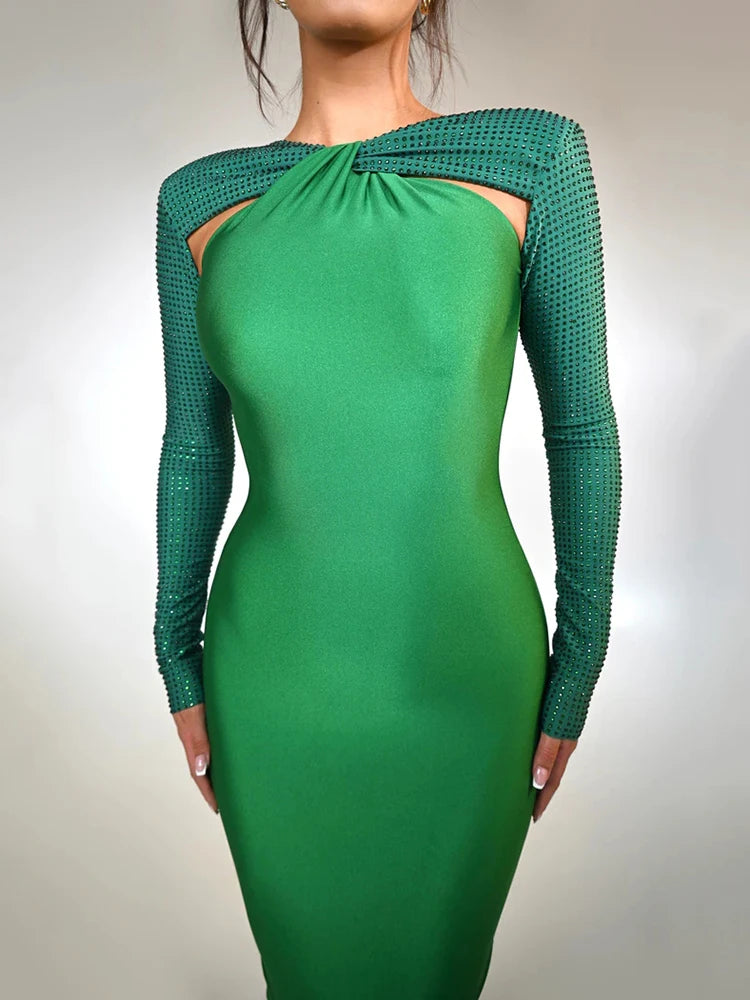Vestido Maxi Glamour Luminoso