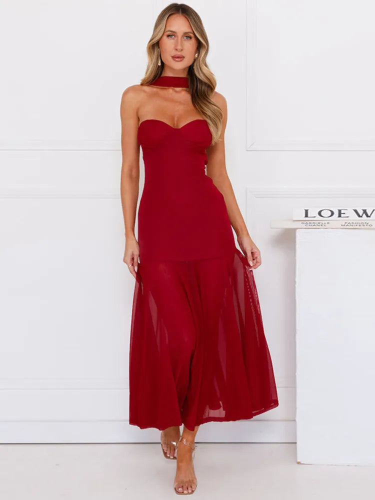 Vestido Midi Escarlate
