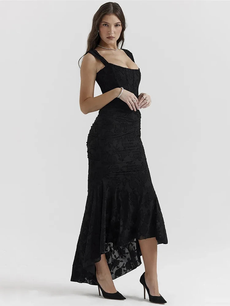 Vestido Midi Luar de Paetês