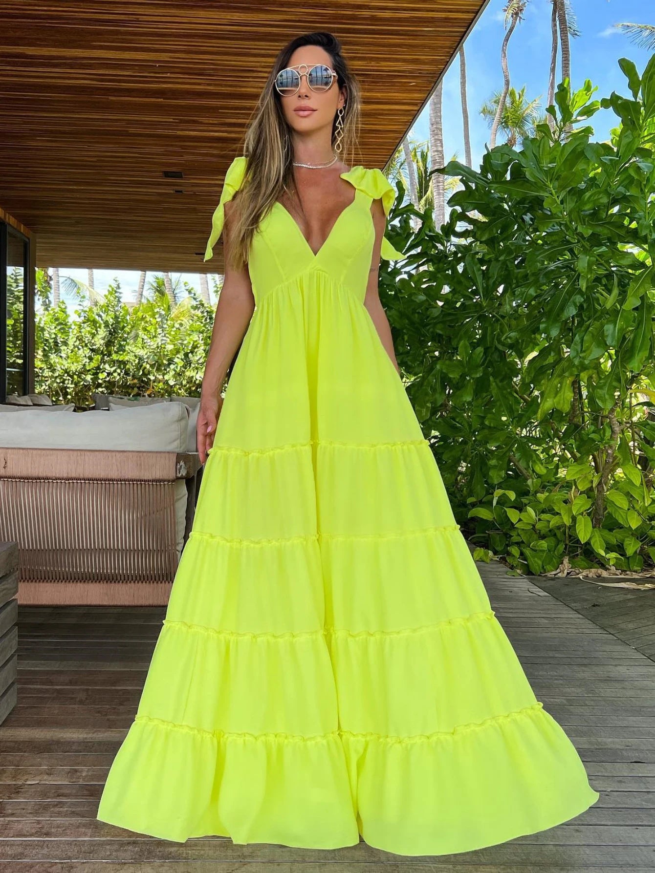 Vestido Verde Longo Amanda