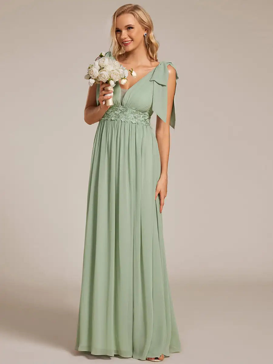 Vestido Verde Menta Longo Tarsila