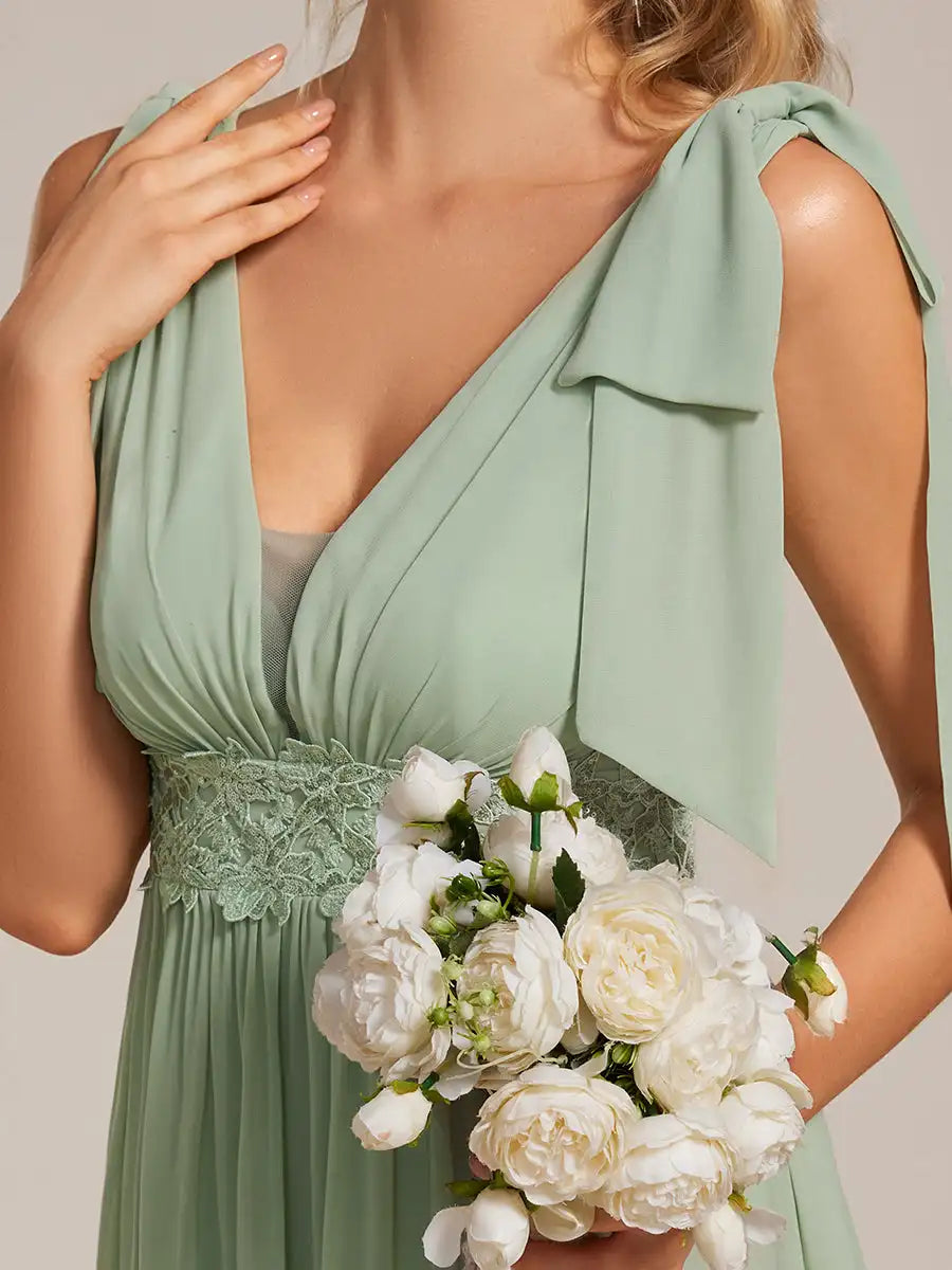 Vestido Verde Menta Longo Tarsila