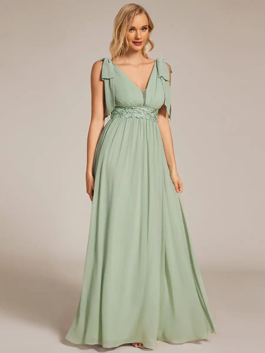 Vestido Verde Menta Longo Tarsila