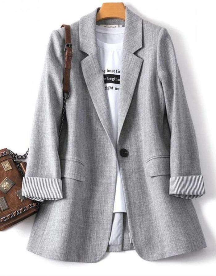 Blazer Cinza Feminino Zenom