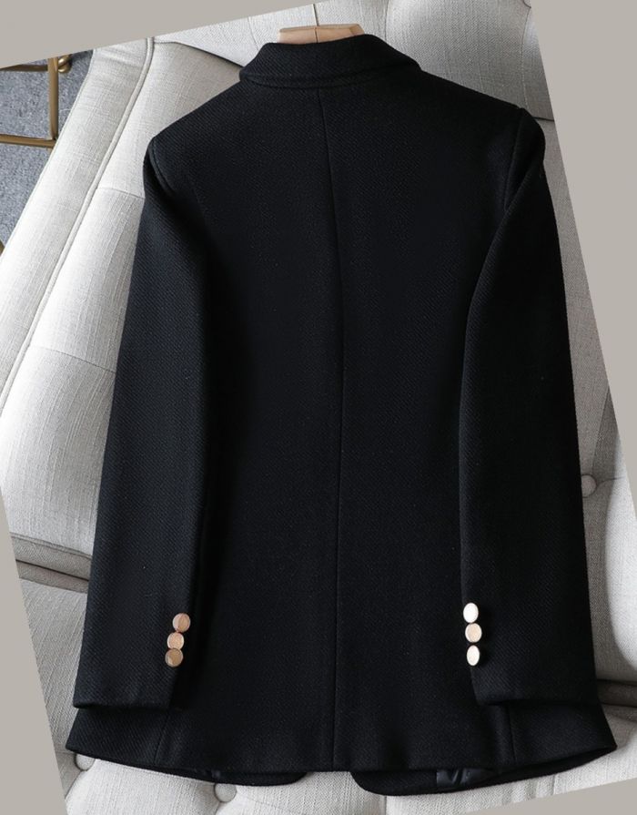 Blazer Preto Feminino Monocromático