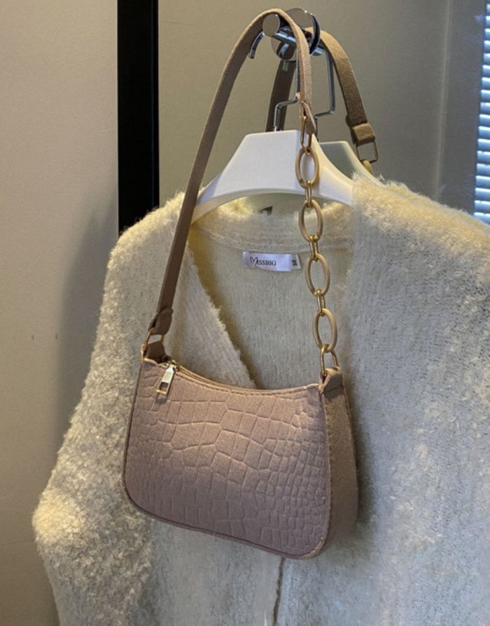 Bolsa Bege Feminina Textura Viena