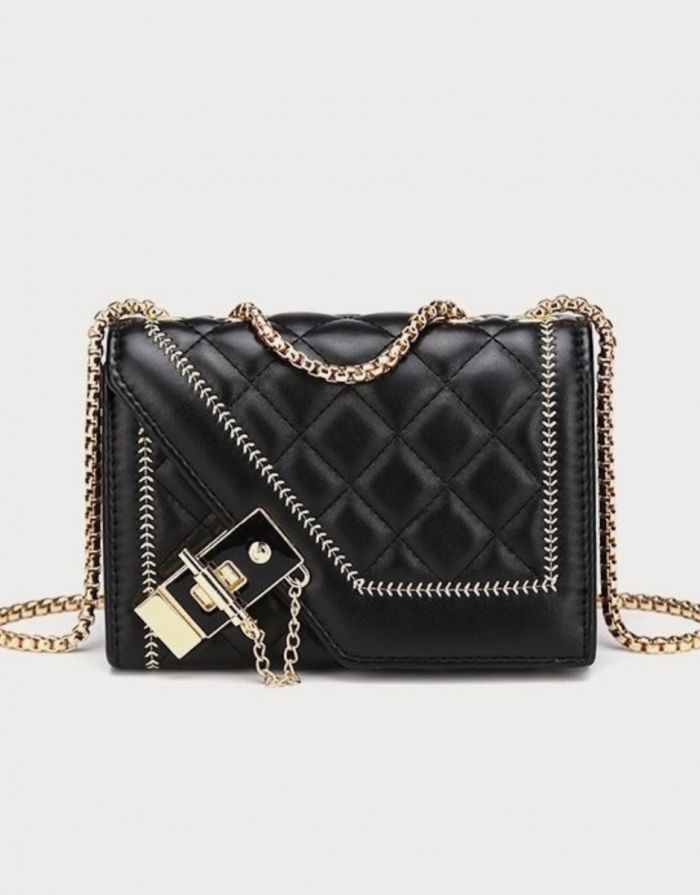 Bolsa Preta Feminina Pequena Tiracolo Maya