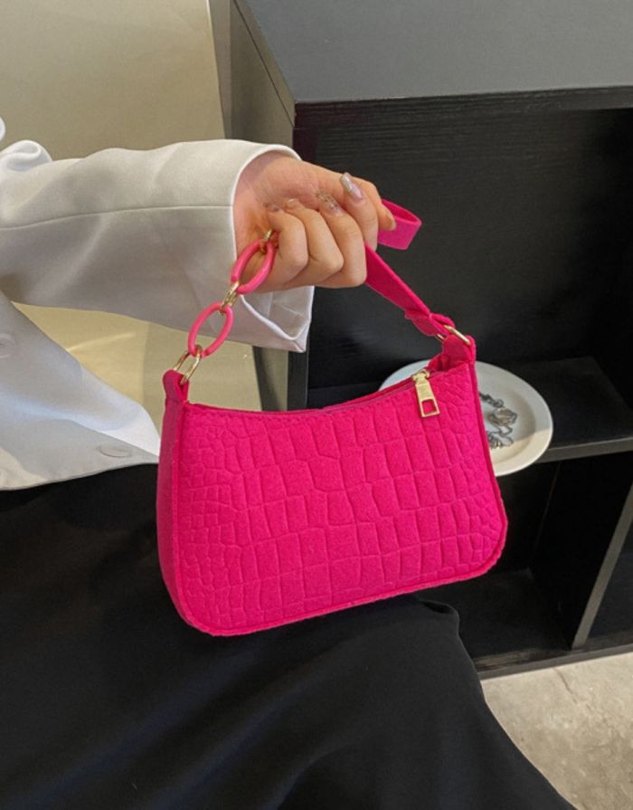 Bolsa Rose Feminina Textura Viena