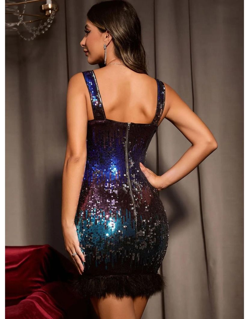 Vestido Lantejoulas Star