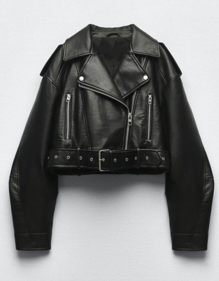 Jaqueta Preta Feminina De Couro Perfect Retro