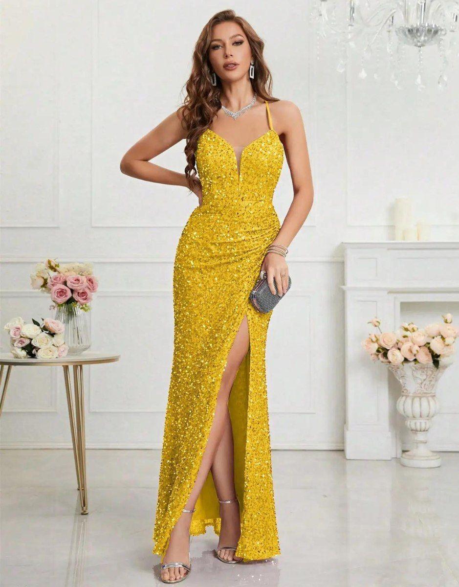Vestido Amarelo Longo Louise