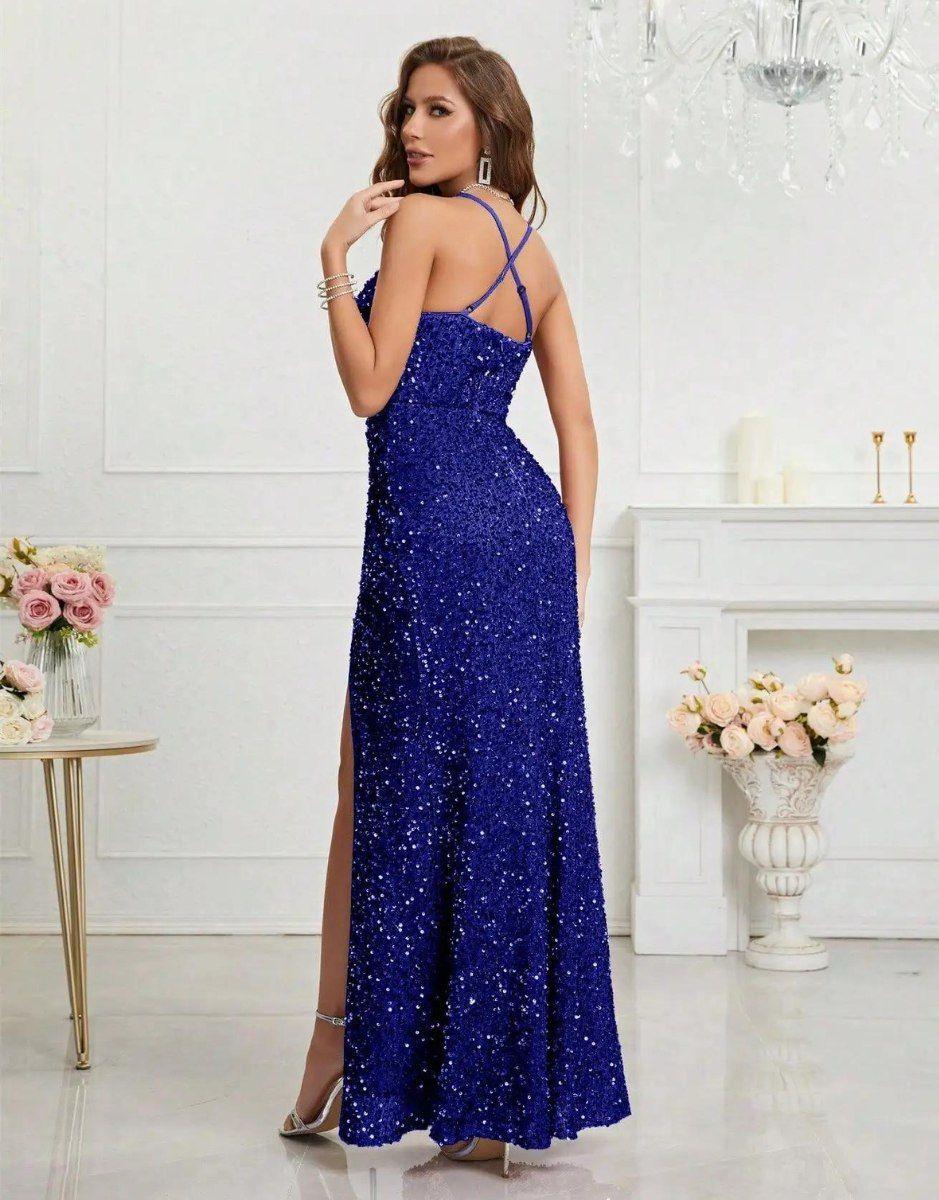 Vestido Azul Longo Louise
