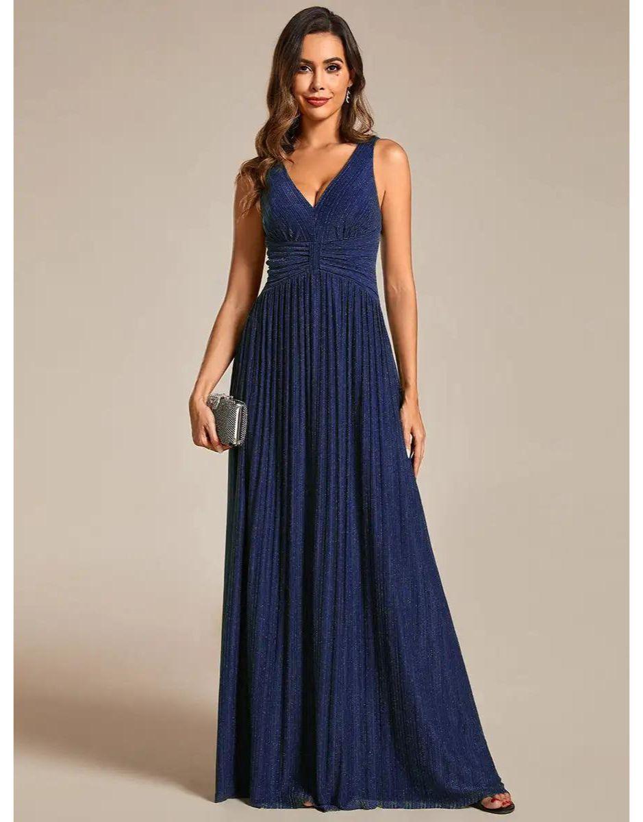 Vestido Azul Marinho Longo Rafaela