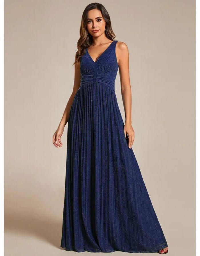 Vestido Azul Marinho Longo Rafaela