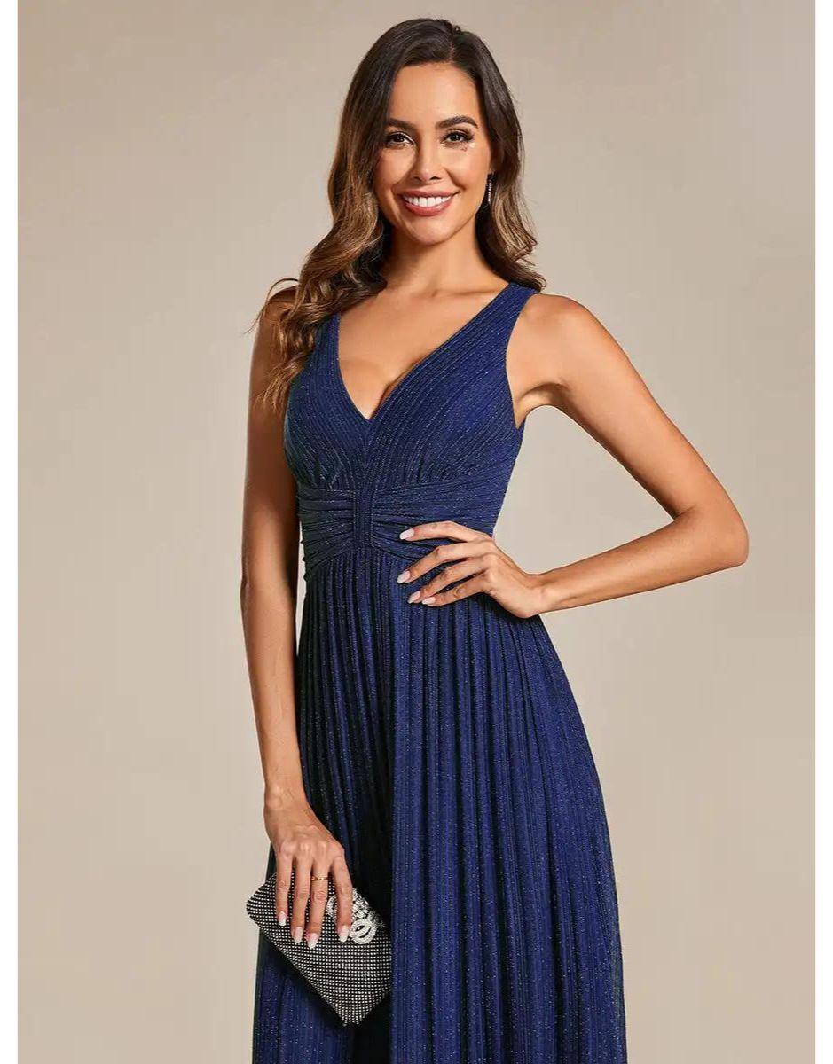 Vestido Azul Marinho Longo Rafaela