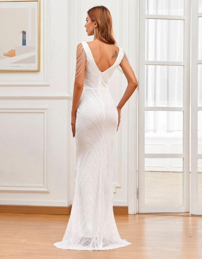 Vestido Branco Longo Tauane