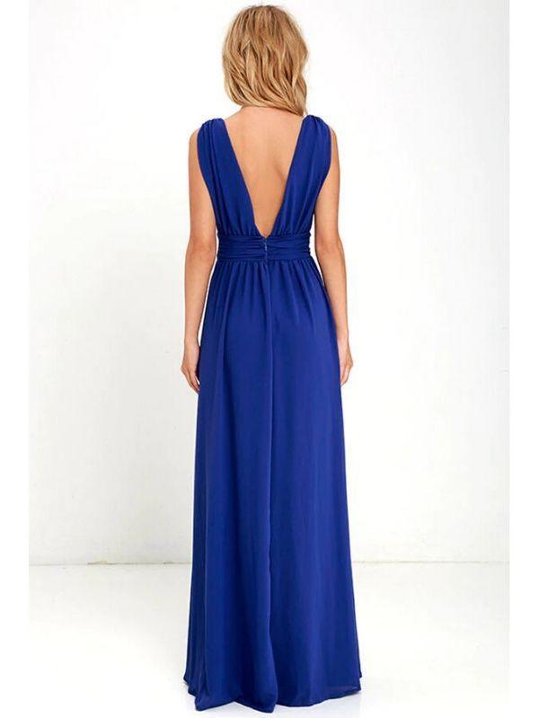 Vestido Longo Azul Lara