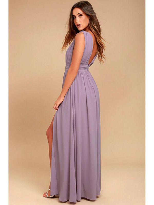 Vestido Longo Lilas Lara