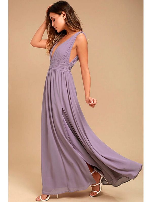 Vestido Longo Lilas Lara