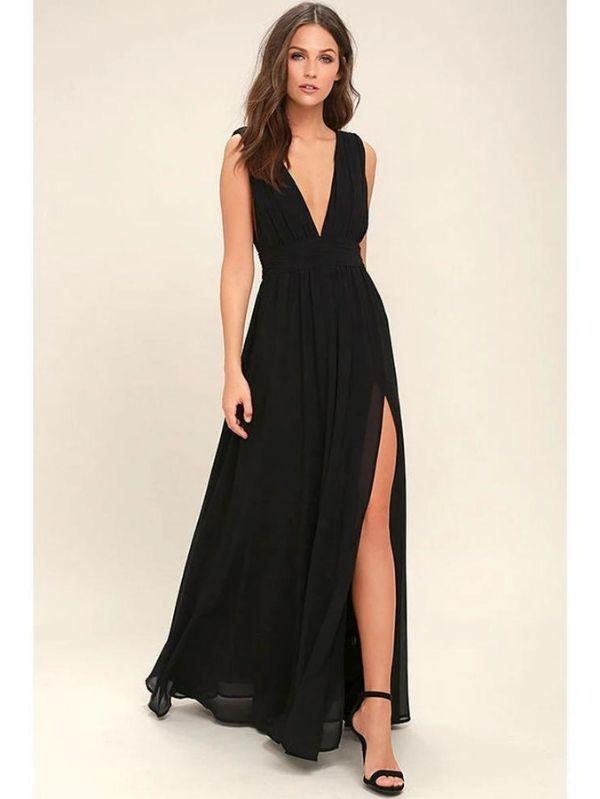 Vestido Longo Preto Lara