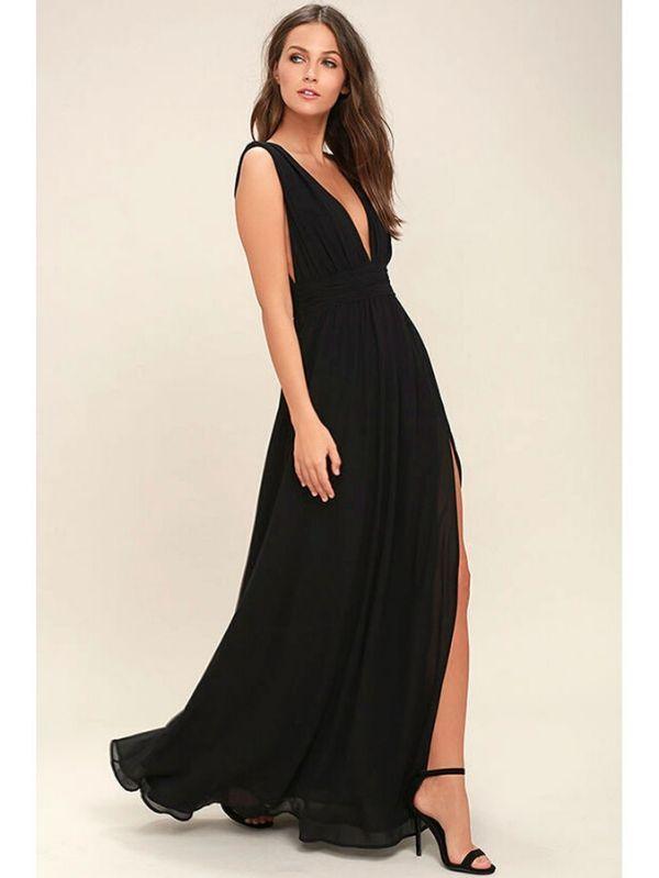 Vestido Longo Preto Lara