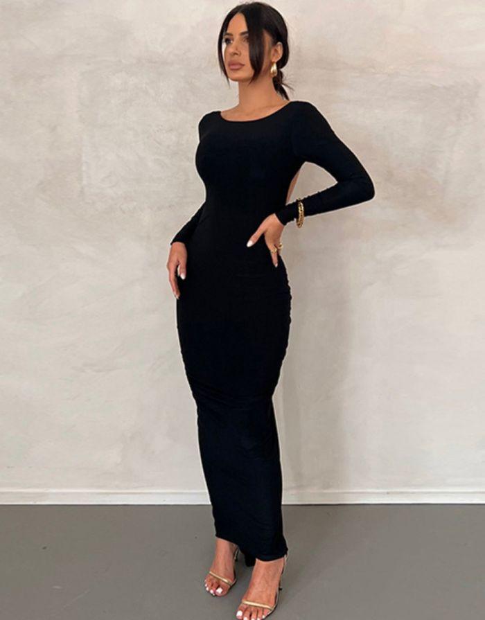 Vestido Longo Preto Nyla