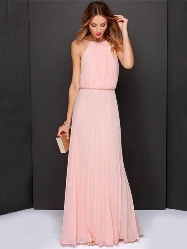Vestido Longo Rosa Larissa