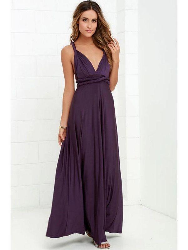 Vestido Longo Roxo Infinity