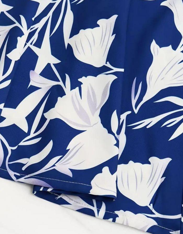 Vestido Longo Um Ombro Estampa Floral