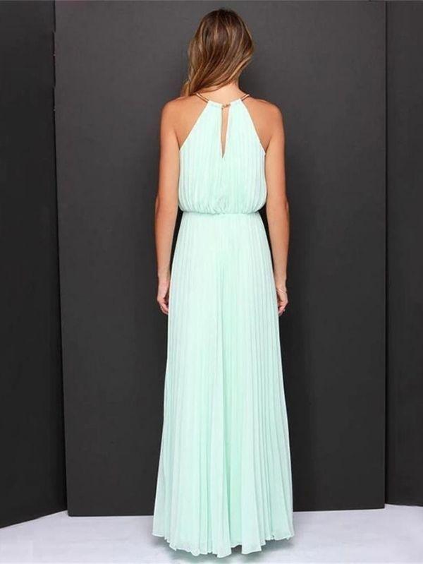 Vestido Longo Verde Claro Larissa