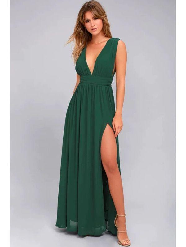 Vestido Longo Verde Lara