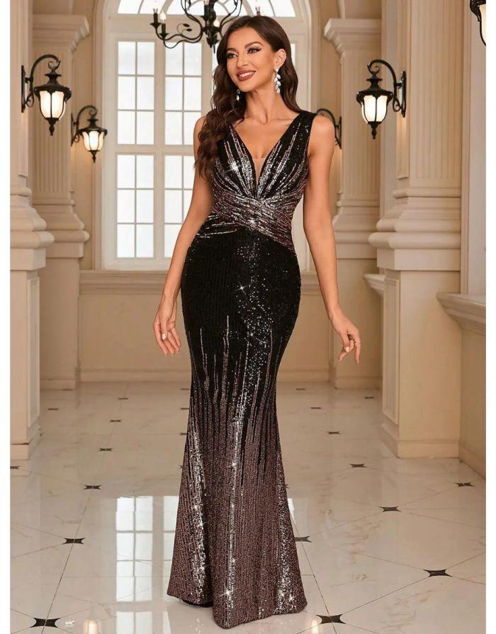 Vestido Preto Longo Giulia