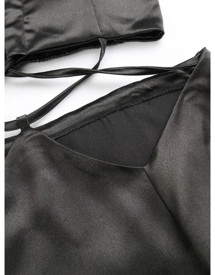 Vestido Preto Longo Quitéria