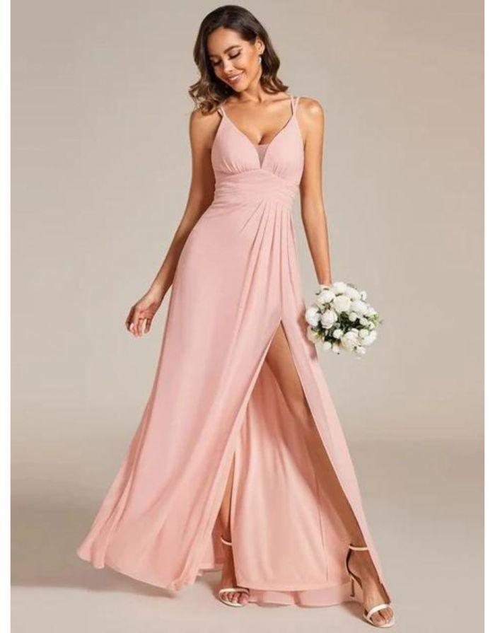 Vestido Rosa Longo Bruna